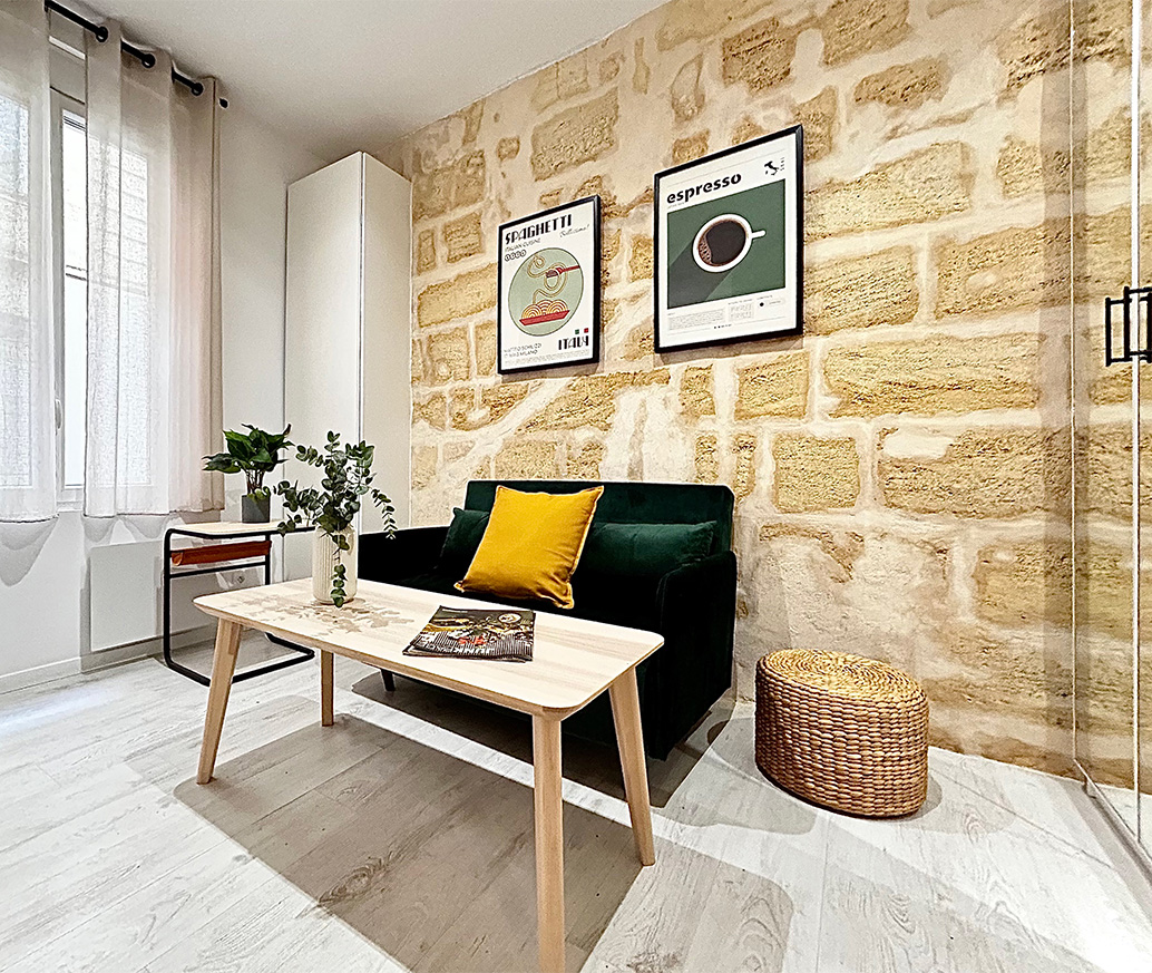 Restructuration et division d'un immeuble en 3 studios pour location étudiante - agencements sur-mesure intelligents