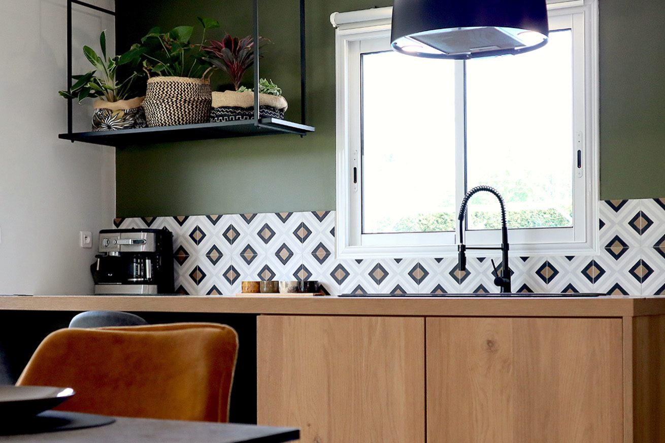 Demeure Sainte-Eulalie - Extension et restructuration complète d'une maison, avec création d'agencements sur-mesure - cuisine