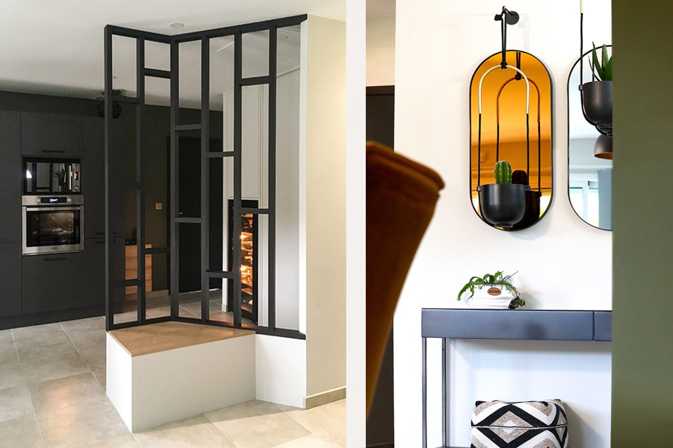 Demeure Sainte-Eulalie - Extension et restructuration complète d'une maison, avec création d'agencements sur-mesure - pièce de vie