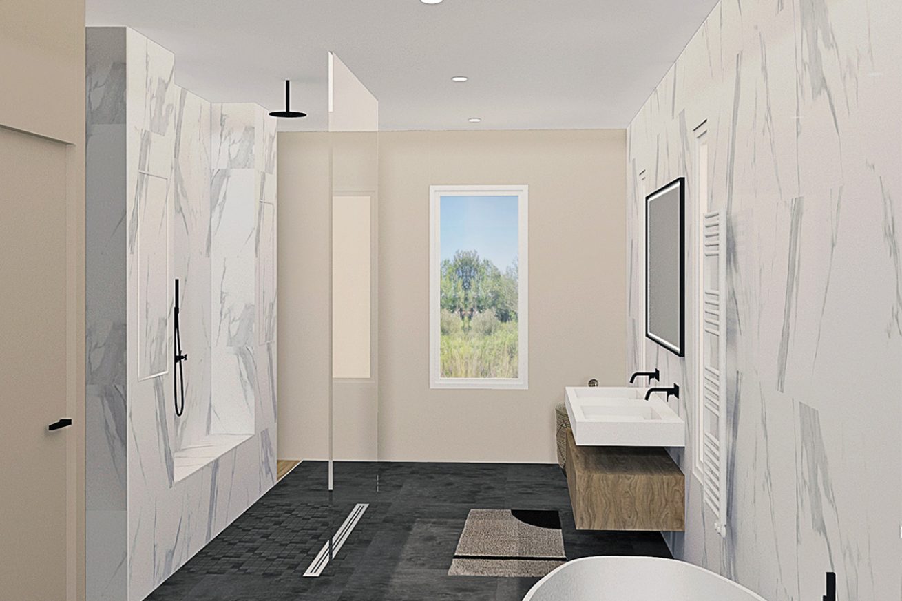 Aménagement sur-mesure d'une villa haut de gamme - SDB suite parentale