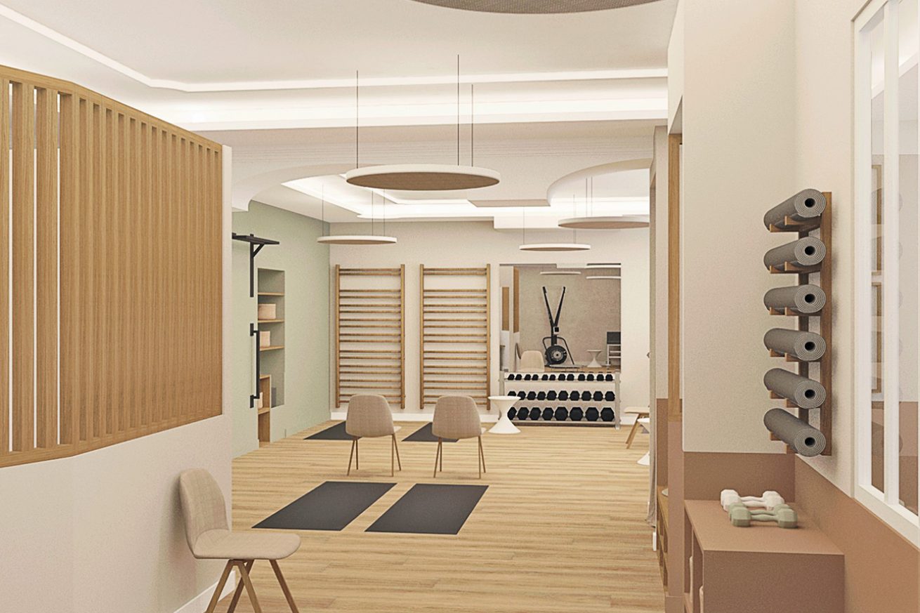Rénovation et aménagement optimisé d'un cabinet de kinésithérapie au coeur des Chartrons - gymnase