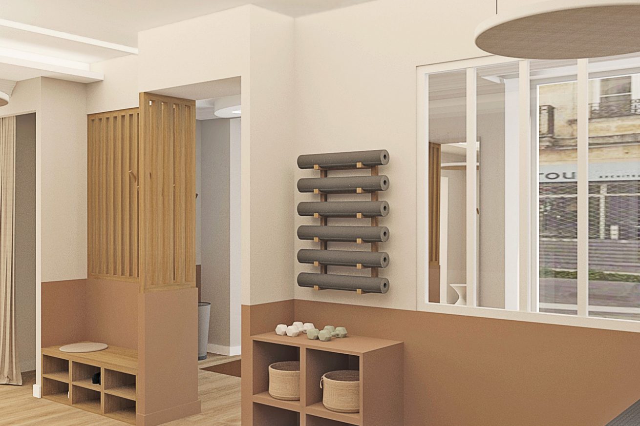 Rénovation et aménagement optimisé d'un cabinet de kinésithérapie au coeur des Chartrons - gymnase