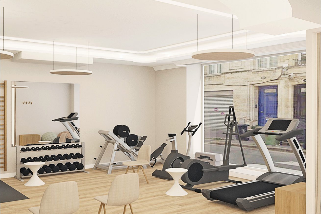 Rénovation et aménagement optimisé d'un cabinet de kinésithérapie au coeur des Chartrons - gymnase