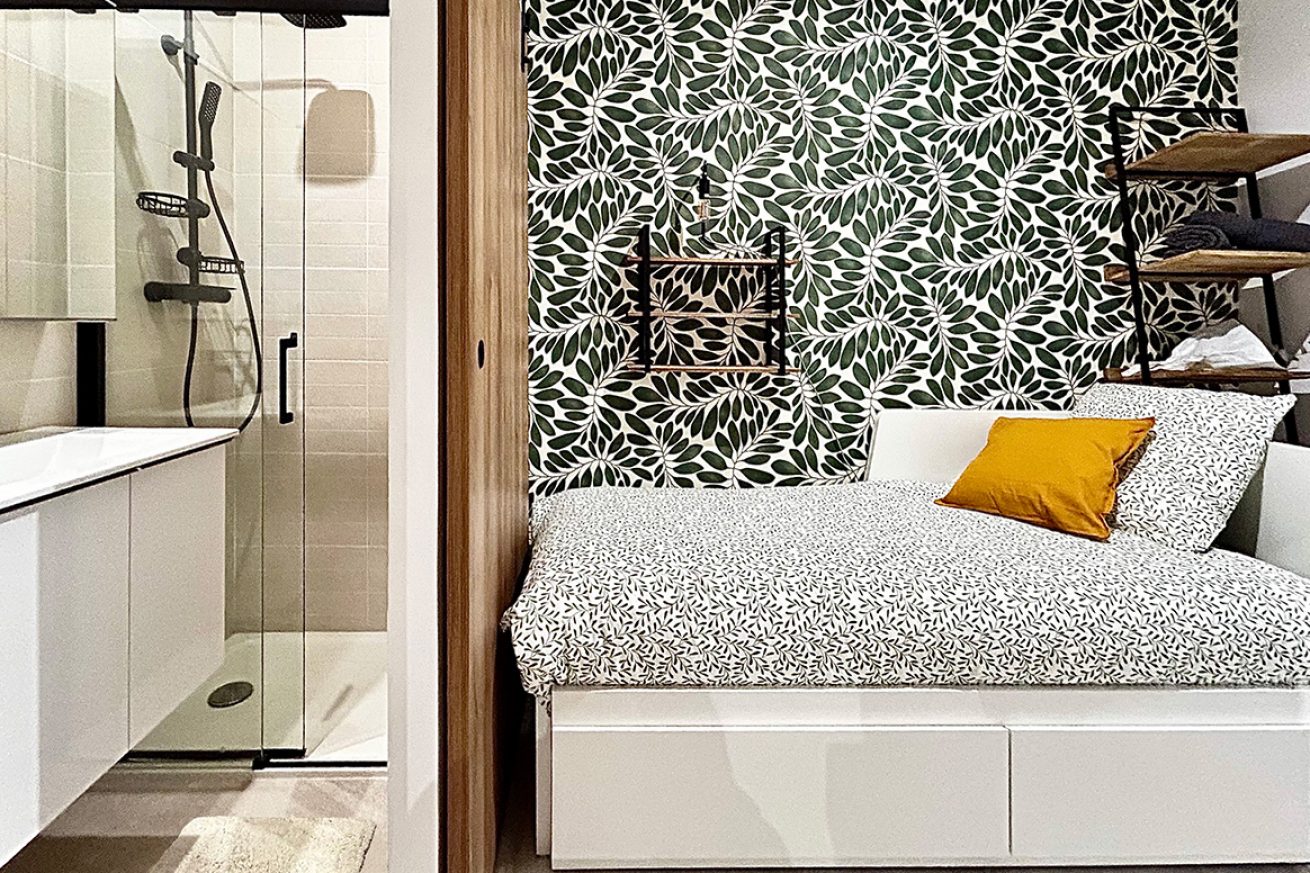 Restructuration et division d'un immeuble en 3 studios pour location étudiante - agencements sur-mesure intelligents